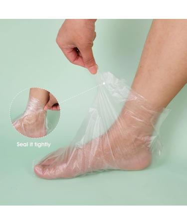 200PC Foot Mask & Foot Foil Set | Disposable Plastic Socks & Gloves for Moisturizing Foot Care Pedicure & Hot Spa Treatment - International Shipping - Buy Online on GoSupps.com