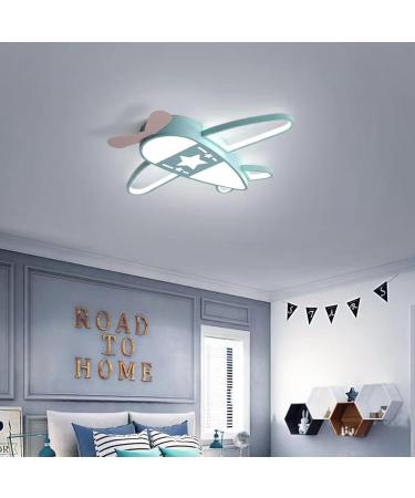BOKALAKA Aeroplane Ceiling Light | LED Cartoon Lamp for Kids | 91W Colorful Ceiling Light for Bedroom & Living Room - Buy Online on GoSupps.com