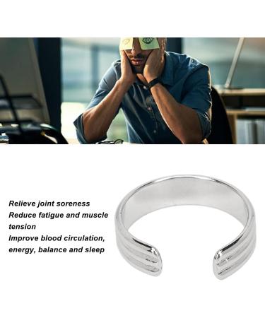 Magnetic Rings for Men & Women - Elegant Adjustable Jewelry for Fatigue Relief & Joint Pain - Silver Accessories - Buy Online on GoSupps.com