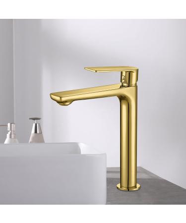 CDG006-3ORO GLORY Monomando Lavabo Alto Oro Cepillado - Buy Online on GoSupps.com