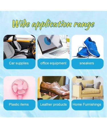 Multi-Functional Cleaning And Stain Removal Cream Upgraded Version Multifunctional White Shoes Cleaning Cream with Sponge No Need To Wash Decontaminate Solid Paste for Shoes Clothes Sofa (2 PCS) - Buy Online on GoSupps.com