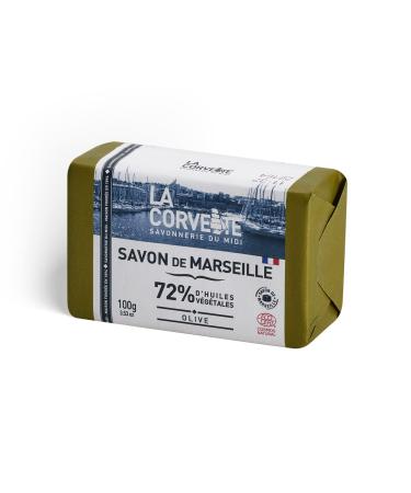 La Corvette Savon de Marseille Olive 100 g olive 100 g (Lot de 1)