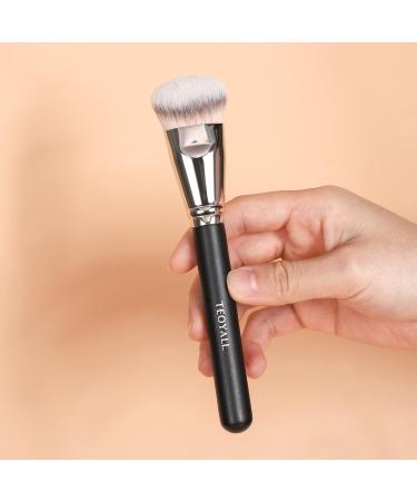 TEOYALL Flat Angled Foundation Brush | Large Dense Kabuki Brush for Liquid Cream & Powder Makeup - Best for Flawless Base Application - Buy Online on GoSupps.com