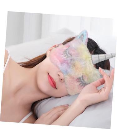 2 pi ces Masque de Sommeil Peluche Cache Oeil Mignon Forme de Licorne Masque de Nuit Doux et pour Adultes pour Voyage et D tente - Buy Online on GoSupps.com