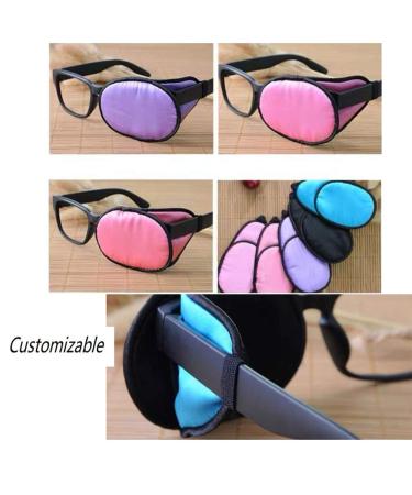 Blue Silk Eye Cover for Amblyopia & Strabismus - Adult Glasses Patch | International Shipping - Buy Online on GoSupps.com