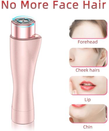 Smity Facial Hair Remover for Women - Painless Waterproof Peach Fuzz Trimmer with LED Light - Buy Online on GoSupps.com