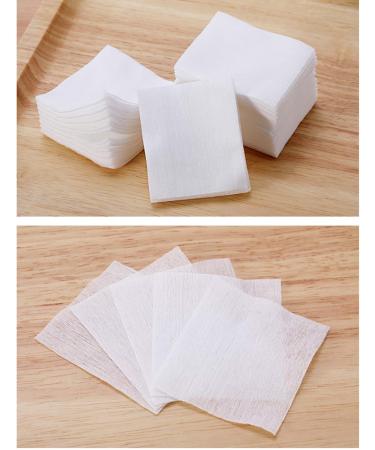 1000 Pcs Ultra Thin Makeup Facial Cotton Pads - Lint Free Dry Nails/Lips/Eyes Polish Remover - Square Cosmetic Beauty Pads - Non-Woven Makeup Remover - Plain Weave Box-packed - Buy Online on GoSupps.com