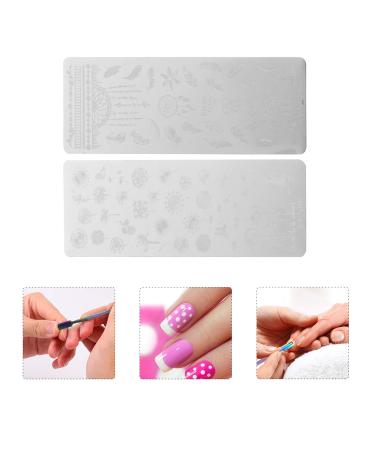 Lurrose Double-Headed Silicone Nail Art Stamp Set - 3 Sets for Perfect Manicure & Nail Design - International Shipping Available - Buy Online on GoSupps.com