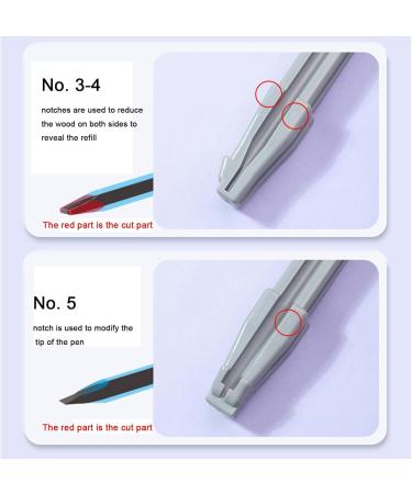 Taille-crayon plat - 4 en 1 - Forme des sourcils en forme de bec de canard - Outil de maquillage pour les yeux - Crayons de bronzage Peel-Off imperm ables - Buy Online on GoSupps.com