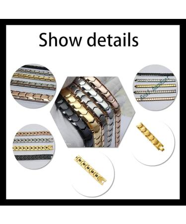 Prostapower Magnetic Copper Band Ellorea Magnetic Copper Prostate Band Adjustable Length Simple and Fashionable Quantum Magnetic Bracelet (Black ONE Size) Black One Size - Buy Online on GoSupps.com