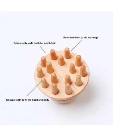 Jonlaki Wood Mushroom Massager - Portable Manual Massage Device for Head Waist Stomach & Thighs | Boost Blood Circulation & Clear Meridians | International Shipping Available - Buy Online on GoSupps.com