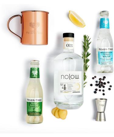 NOLOW-Alcohol-Free Cocktail Box-with 1 Bottle of Nolow n 4 + 1 Tonic Fever-Tree 200ml-1 Gingerbeer Fever-Tree 200ml+ 1 J - Buy Online on GoSupps.com