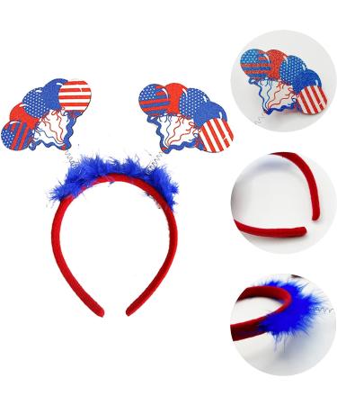 Patriotic Head Boppers and Uncle Sam Hat Set for 4th of July Party - 6 Pcs - Buy Online on GoSupps.com