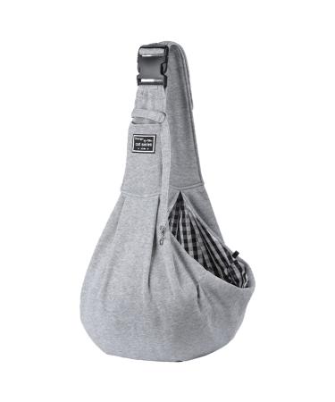 GLAITC Small Dog Puppy Sling Carrier Puppy Sling Carry Bags Adjustable Hands Free Cat Carry Bag with Pocket and Safety Belt Carrier for Small Dogs and Cats Outdoor Walking Travel Shopping Grey - Buy Online on GoSupps.com