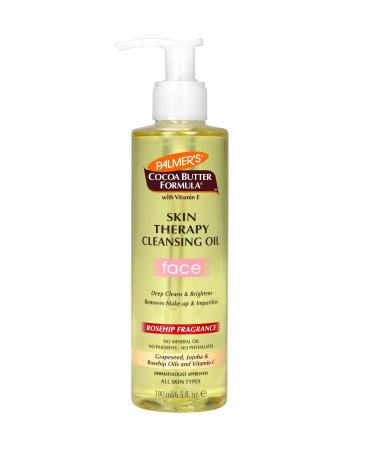 Palmer's Cocoa Butter Skin Therapy Cleansing Facial Oil, Gentle Makeup Remover for Face, Rosehip Fragrance, 6.5 Ounce - Buy Online on GoSupps.com