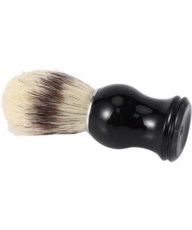 Jiklophg Men's Razor Brush - Wild Boar Bristles Facial Beard Cleaning Tool & Hairbrush with Resin Handle | International Shipping - Buy Online on GoSupps.com