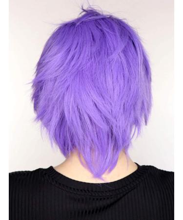 Buy Prettyland Women Men Short Wig Fringed Layered Purple Cosplay - Halloween Costume C157 | International Shipping Available - Buy Online on GoSupps.com