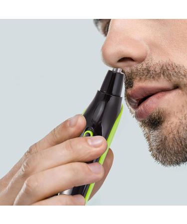 Rechargeable Nose Hair Trimmer for Men - Ear Beard & Eyebrow Grooming - Black | International Shipping Available - Buy Online on GoSupps.com
