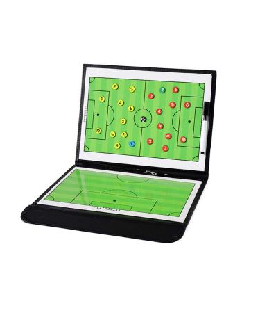 Football Coaching Board Soccer Coaches Clipboard Tactical Magnetic Board Kit with Dry Erase, Marker Pen and Zipper Bag (Football Board) (Soccer Coaching Board)