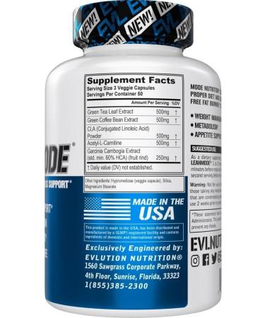 Evlution ZMatrix Magnesium and Zinc Post Workout Supplement (60 Servings) Plus LeanMode Multipurpose Fat Loss Support Supplement (50 Servings) - Buy Online on GoSupps.com