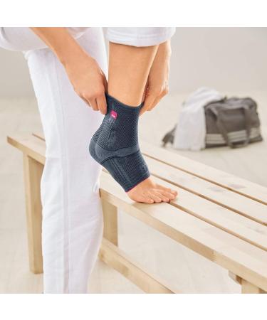 Levamed Active Ankle Support Right - Silver Size III | Foot Support with Stabilizing Strap System | International Shipping - Buy Online on GoSupps.com