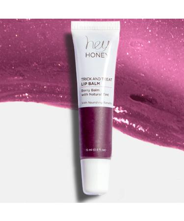 Hey Honey Skincare Trick and Treat Honey Berry Plumping Lip Balm | 2 In 1 Natural Tint with Hydrating & Moisturizing Properties | Targeting Your Lips Area Wrinkles | 0.5 oz (Honey Berry) - Buy Online on GoSupps.com