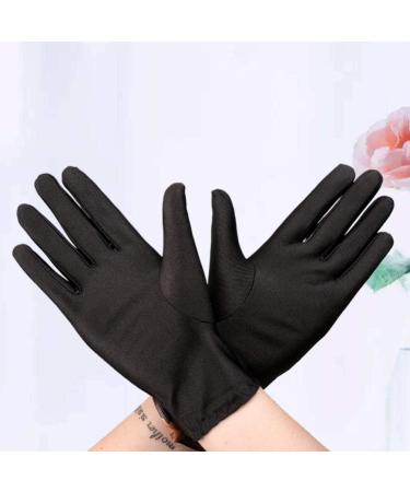 Cotton Hand Glove Gloves Cotton Gloves Night-Sleeping Lotion Spa Gloves for Women Dry Hands 3pair (Black) - Buy Online on GoSupps.com