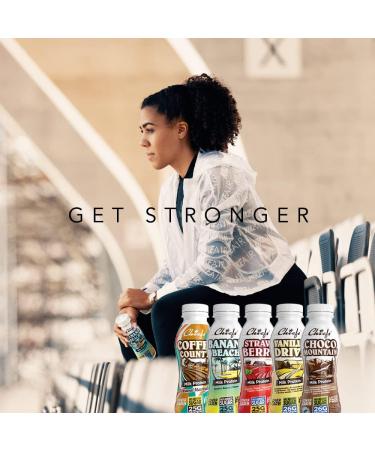 Chiefs Milk Protein Drink with 25g Protein and BCAAs Low Carb Lactose Free Low Sugar High Protein Shake 6 x 330ml (Coffee County) - Buy Online on GoSupps.com