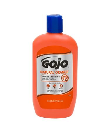 Gojo Natural Orange Pumice Hand Cleaner 28 Oz. with Citrus Scrub & 2 Sparklen Nail Brushes - Buy Online on GoSupps.com