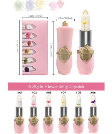 Crystal Jelly Flower Color Changing Lipstick Set - pH Lipstick and Clear Lip Gloss Pack for Long Lasting Mood-Enhancing Effects - Buy Online on GoSupps.com