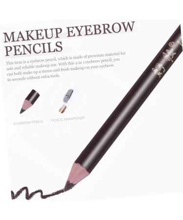 FOYTOKI 8pcs Beauty Eyebrow Pen Eyebrow Pencil Wooden Makeup Accessories 1 count (Pack of 1) Coffee - Buy Online on GoSupps.com