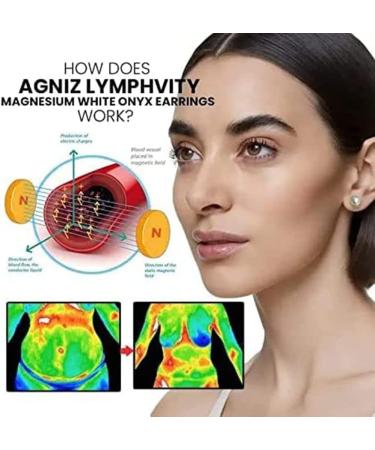 AILYFIRDO Lymph Drainage Slimming Earrings - Acupressure & Magnetic Non-Penetrating | White Onyx & Magnesium | International Shipping - Buy Online on GoSupps.com