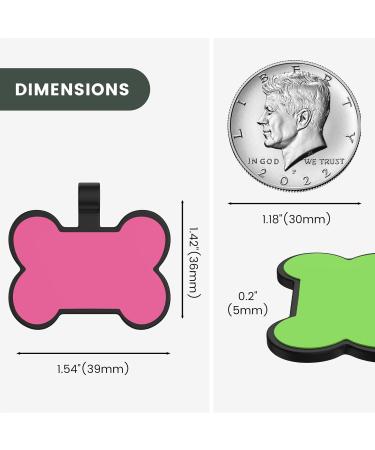 Personalized Yehanti Dog Tags with Engraving | Quiet Waterproof & Lightweight Silicone | Custom Name Phone & Address for Dogs & Cats - Buy Online on GoSupps.com