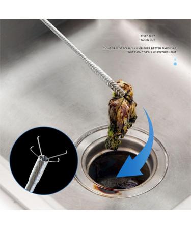 Sewer Cleaning Hook & No Need for Chemicals Bendable Hose Kitchen Drain Cleaning Hook for Litter Pick Snake Drain Clog Remover for Sewer Toilet Kitchen Sink (300cm/118.1in) - Buy Online on GoSupps.com