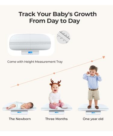 4-in-1 Baby Infant Scale | Digital Pet Scale for Weighing up to 220lbs | Height Tracking | Multi-Purpose for Newborns, Toddlers, Adults, Dogs & Cats - Buy Online on GoSupps.com