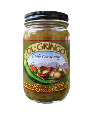 Ol Gringo Chile Company, Green Chile Sauce Medium, 16 Ounce