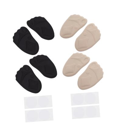 FRCOLOR 8pcs Sponge Forefoot Pad High Heel Sandals for Women Boots with Heels for Women Forefoot Cushioning Pad Forefoot Cushions Metatarsal Pads Women Absorb Sweat Net Utility Pad Miss Assorted Color 12X7.5X0.5CM