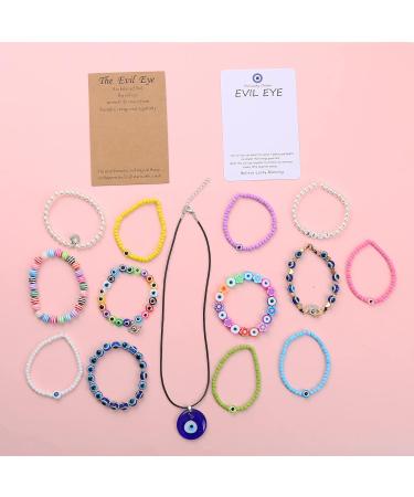 AIFNIY Evil Eye Bracelet Kit - 3045 PCS Beads & Charms for DIY Jewelry Making (Kit A) - Buy Online on GoSupps.com
