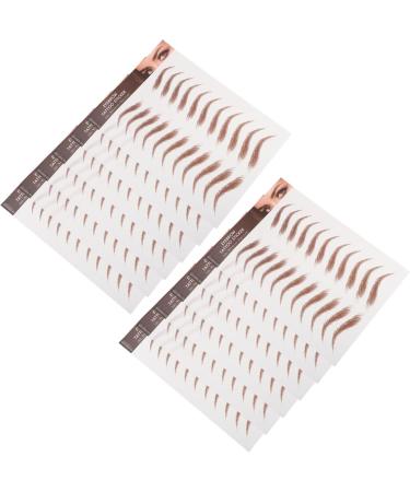 FOMIYES 24 Sheets Peel and Stick Eyebrows Grooming Shaping Eyebrow Make up Eyebrow Paper 21.00X14.70X0.10CMx2pcs Brownx2pcs - Buy Online on GoSupps.com