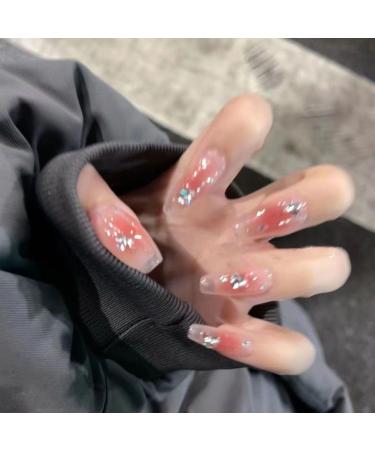 Temperament-Enhancing Nail Patch Pure Hand-Made Gentle Blush Nail-Dressing Pure White Broken Diamond Warm elf Nail-Dressing Wearing a Fake Nails Patch (10-Piece Pack) (Size : S) Small - Buy Online on GoSupps.com