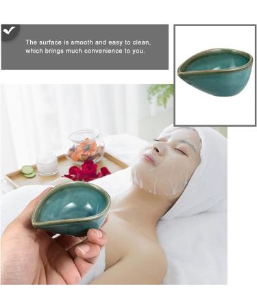 KALLORY Essential Oil Mixing Dish - Ceramic Spa Bowl for Facial Masks & Aroma Oils | Blue - Buy Online on GoSupps.com