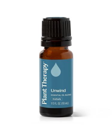 Plant Therapy Unwind Essential Oil Blend 10 mL (1/3 oz) 100% Pure Undiluted Natural Aromatherapy Unwind 0.34 Fl Oz (Pack of 1)