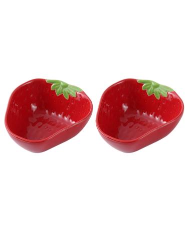 Bowls for Kitchen Exquisite Fruit Shape Snack Dish Ceramic Soy Sauce Dipping Bowls Side Dishes for Snack Sushi Fruit Appetizer Dessert 2pcs Dip Bowls (Color : Brass) (Brass)