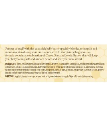 Burt's Bees Mama Bee Belly Butter 6.50 oz - Pack of 2 | Pregnancy Skincare Essential - Buy Online on GoSupps.com