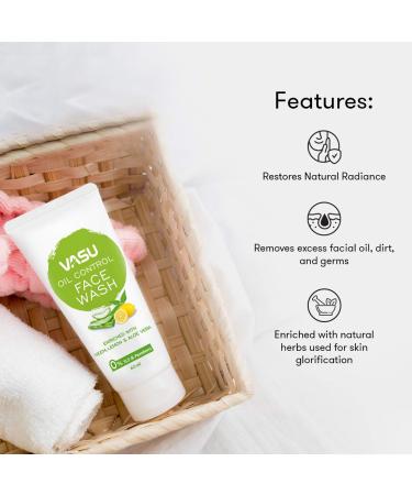 Buy Vasu Herbal Facewash for Oily Skin - Pack of 2 | Natural & Effective Skin Care | International Shipping - Buy Online on GoSupps.com