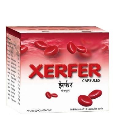 AVN Xerfer Capsules - Helps In Anemia By Promoting Natural Rbc formation Helps Improve Haemoglobin Levels Enhances Iron Absorption (100 Capsules)