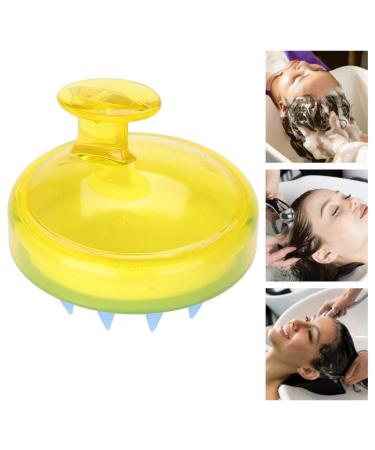 Shower Ridge Scalp Massage Brush | Silicone Head Massager for Hair Washing & Peeling | Yellow Care Device - Buy Online on GoSupps.com