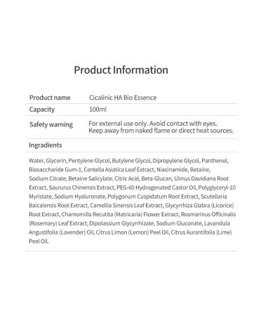 CICALINIC HA Bio Essence by DermaBiotech - Moisturizing Solution for Sensitive & Stressed Skin | International Shipping Available - Buy Online on GoSupps.com