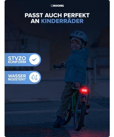 B chel LED Bicycle Luggage Rack Light | STVZO Approved Taillight for Dynamo & E-Bike | Black Bicycle Light - Buy Online on GoSupps.com