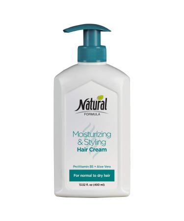 Moisturizing And Styling Hair Cream For Women And Men by Natural Formula - Hair Cream Moisturizer Enriched With Pro Vitamin B5 - Aloe Vera Hair Cream For Normal To Dry Hair - 13.5 fl. oz.